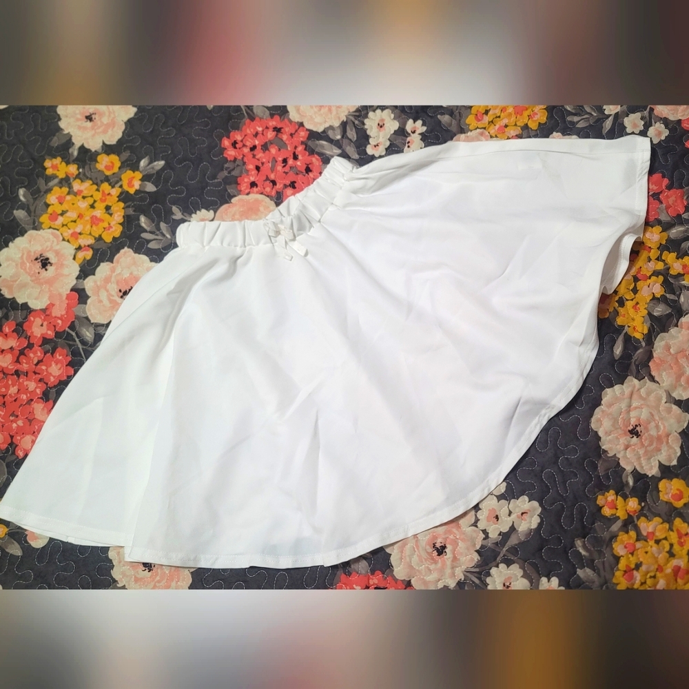 Youth Girls White Skirt